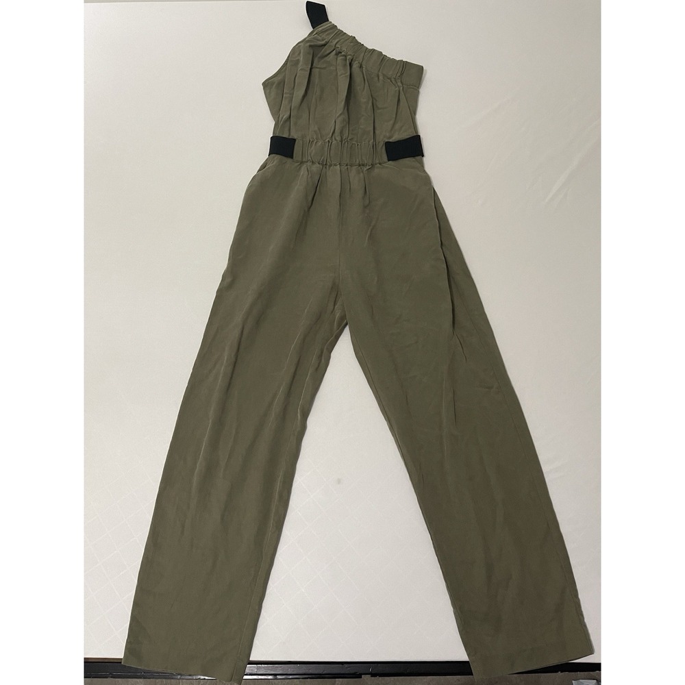 Anthropologie Maeve Verano One Shoulder Utility Jumpsuit Women's Size 0 - Picture 1 of 9